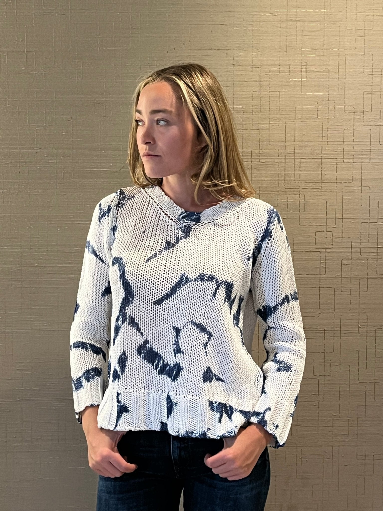 Leeds Marble Dye Sweater - The Collective Park City