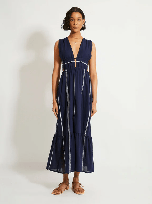 Lelisa Vneck Dress - The Collective Park City