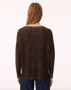 Leopard Melah Cashmere Sweater - The Collective Park City