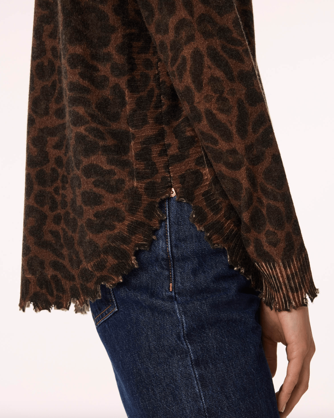 Leopard Melah Cashmere Sweater - The Collective Park City