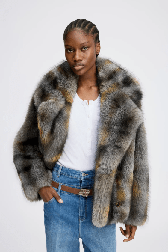 Lestine Faux Fur Coat - The Collective Park City