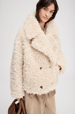 Lestine Faux Furry Coat - The Collective Park City