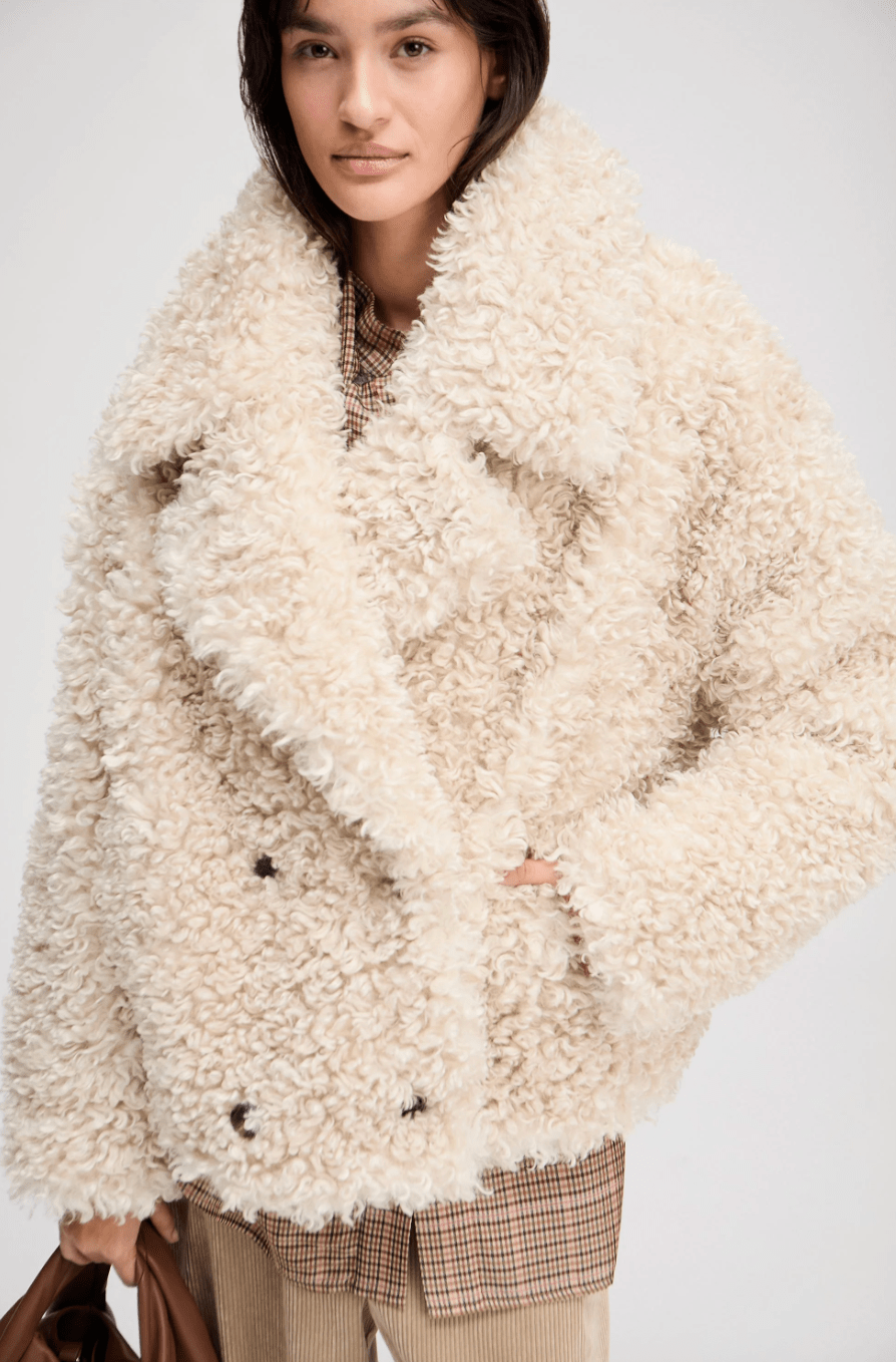 Lestine Faux Furry Coat - The Collective Park City
