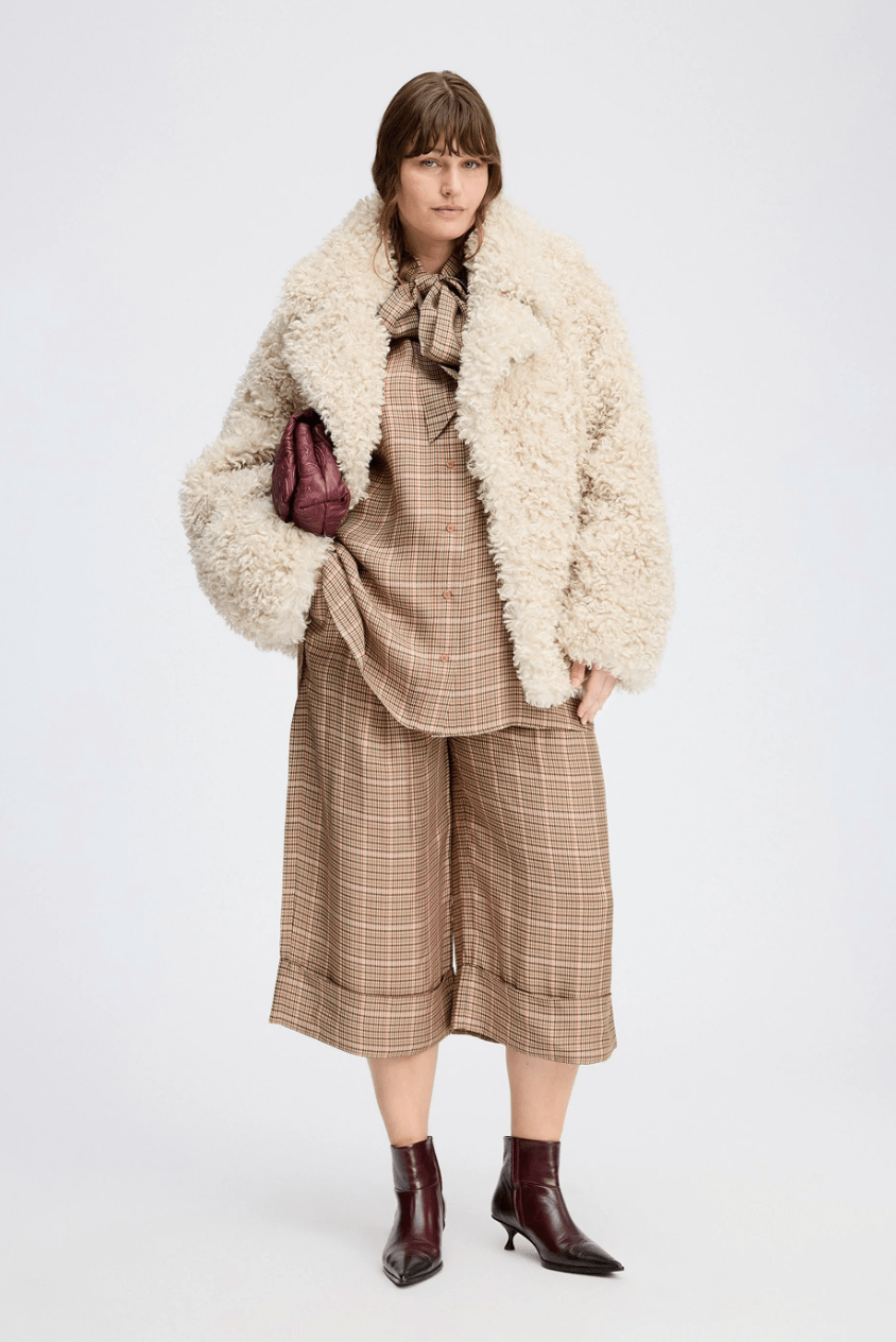 Lestine Faux Furry Coat - The Collective Park City