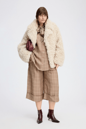 Lestine Faux Furry Coat - The Collective Park City