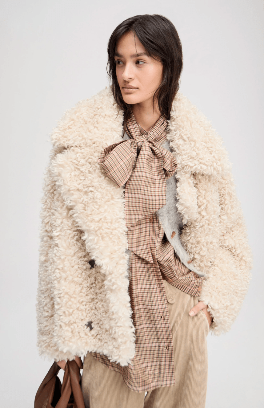 Lestine Faux Furry Coat - The Collective Park City