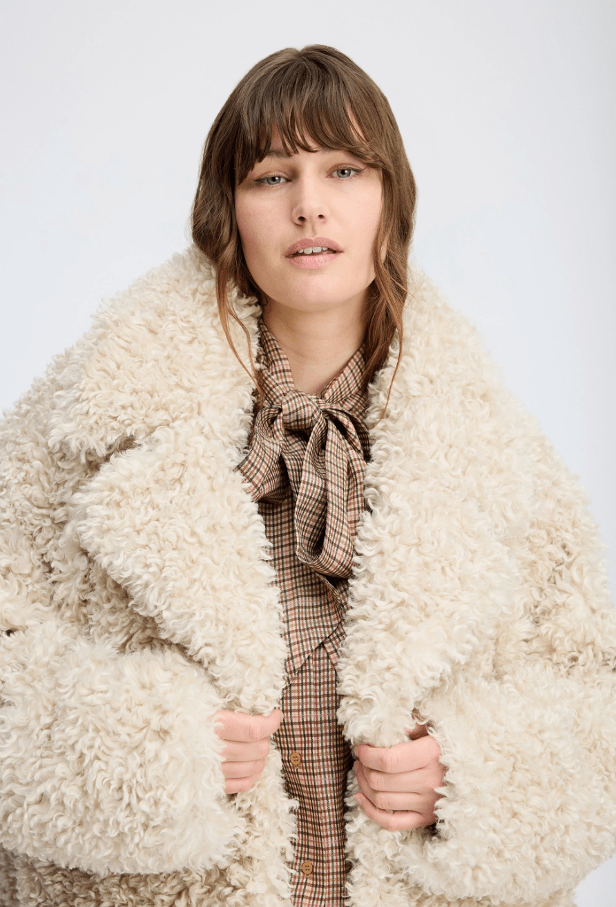 Lestine Faux Furry Coat - The Collective Park City