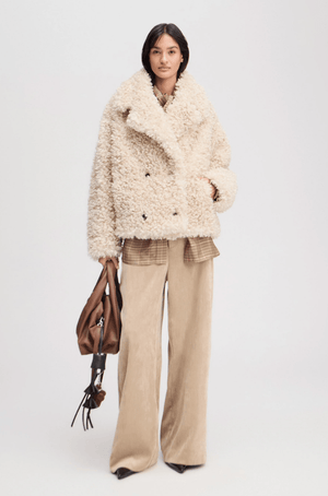 Lestine Faux Furry Coat - The Collective Park City