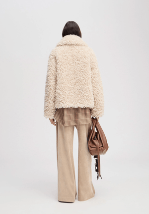 Lestine Faux Furry Coat - The Collective Park City