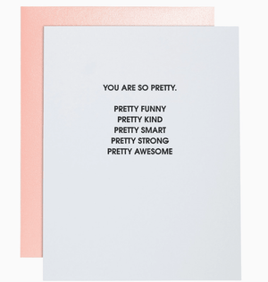 Letterpress Card - You Are So Pretty - The Collective Park City