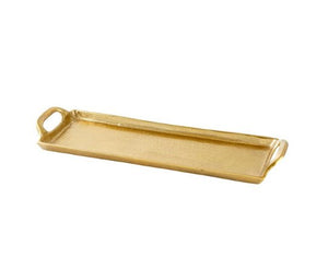 Lg Gold Aluminum Tray - The Collective Park City