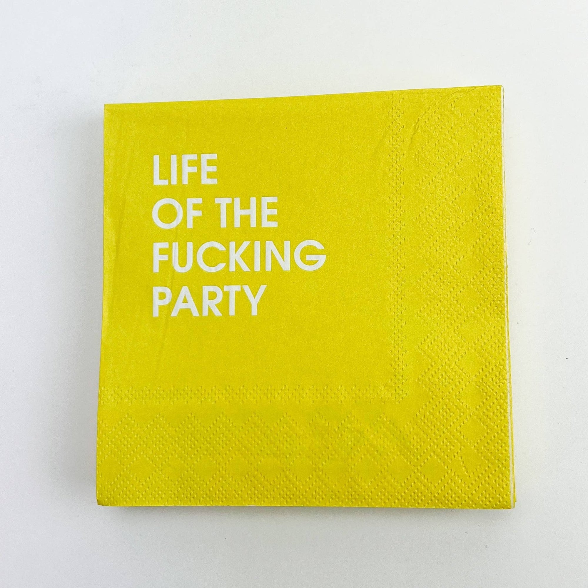 Life of the Fucking Party - Colorful Cocktail Napkins - The Collective Park City