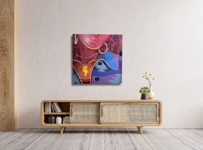 "Lightning Necklace" Original Painting - The Collective Park City