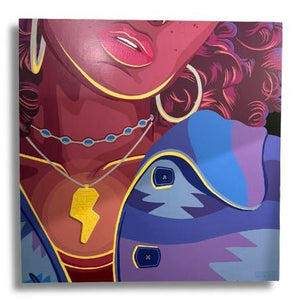 "Lightning Necklace" Original Painting - The Collective Park City