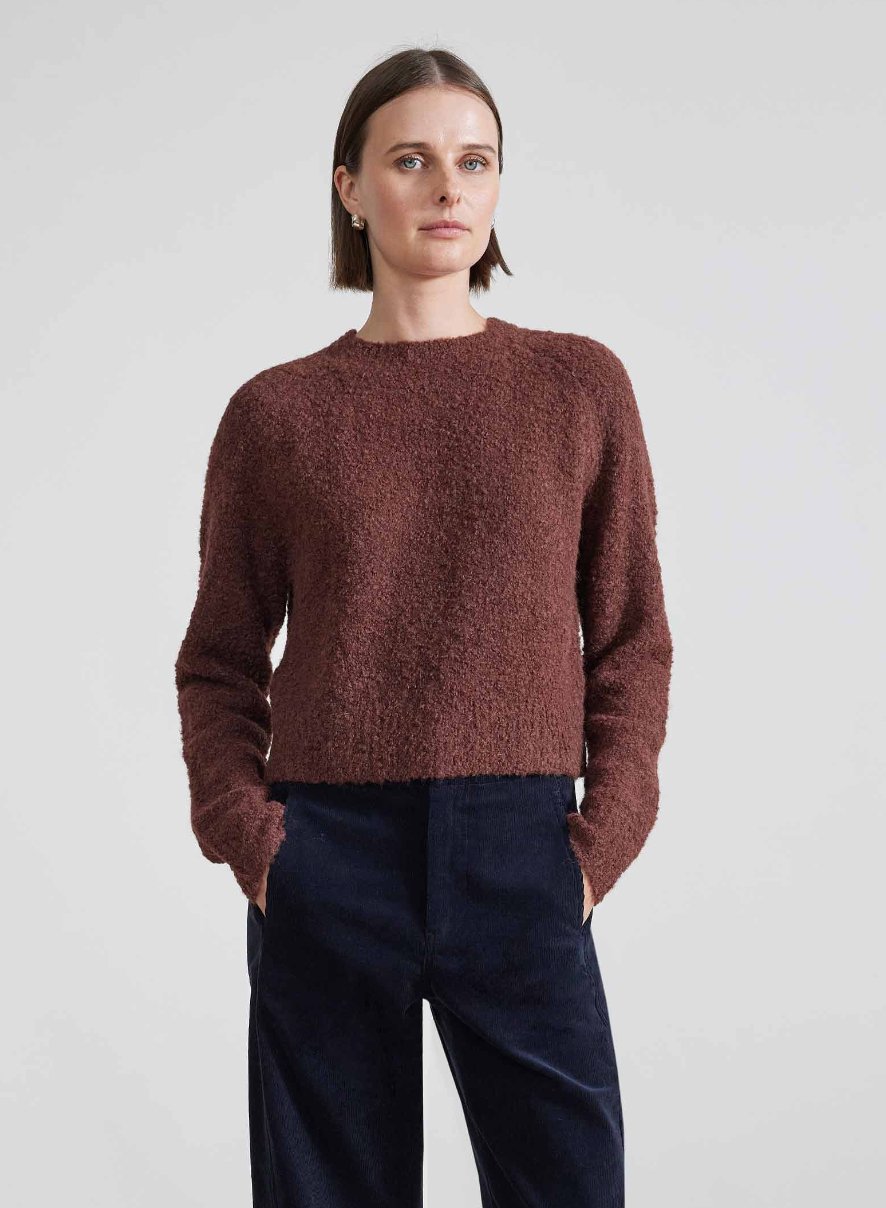 Liisa Textured Crop Sweater - The Collective Park City