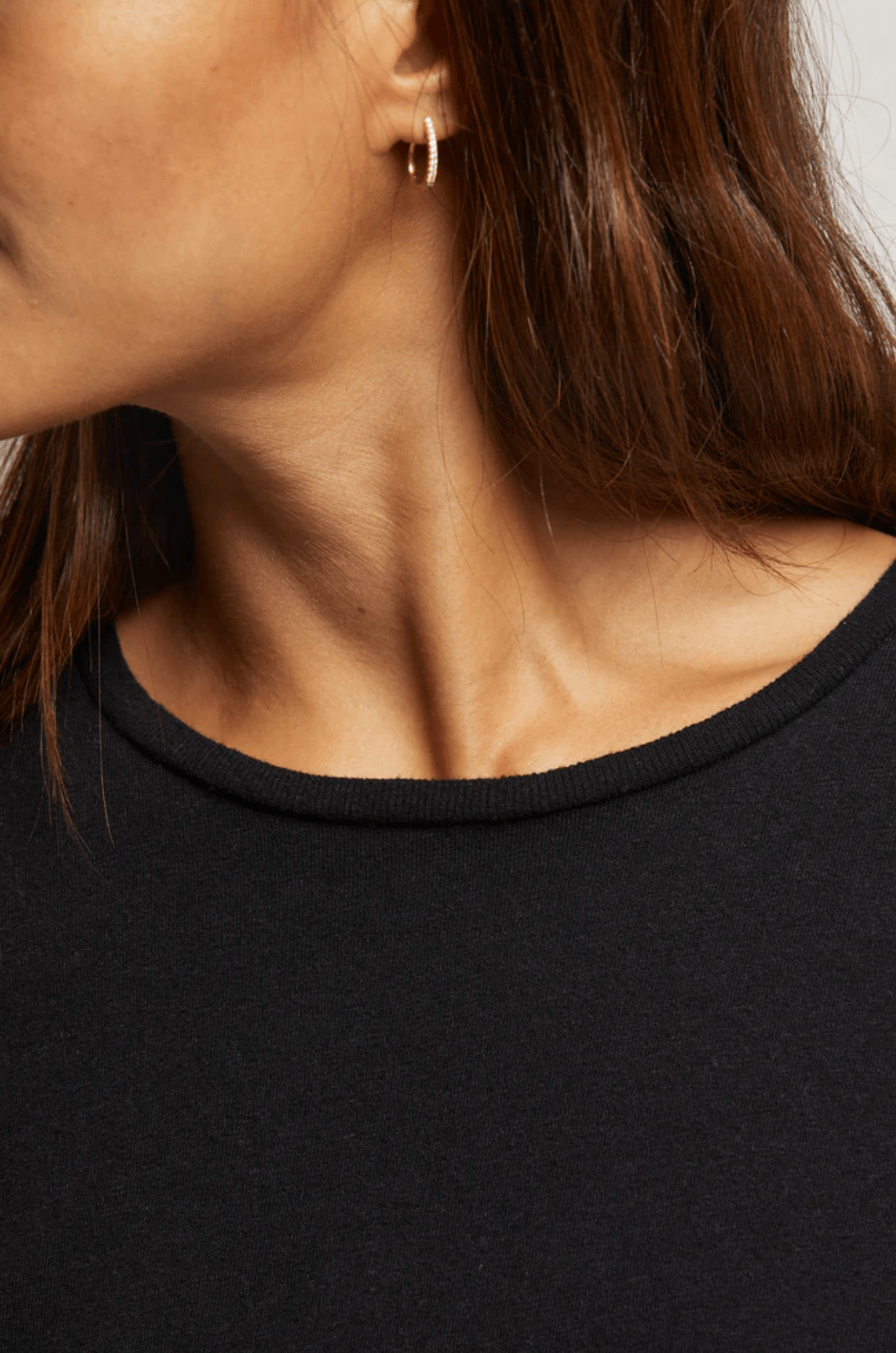 lisa Recycled Cotton S/S Tee - True Black - The Collective Park City