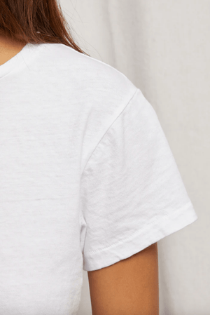 lisa Recycled Cotton S/S Tee - White - The Collective Park City