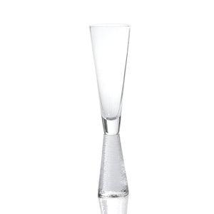 Livogno Hammered Glass Champagne Flute - The Collective Park City