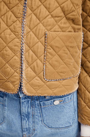 Lizetta Cropped Quilted Jacket - The Collective Park City
