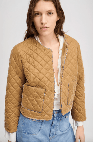 Lizetta Cropped Quilted Jacket - The Collective Park City