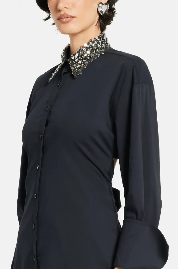 Loch Embellished Maxi Dress - Black - The Collective Park City