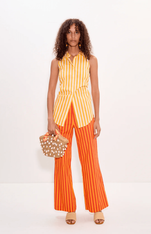 Loch Sleeveless Poplin Button Down Top - The Collective Park City