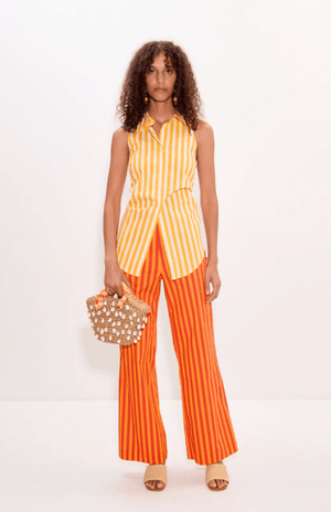 Loch Sleeveless Poplin Button Down Top - The Collective Park City