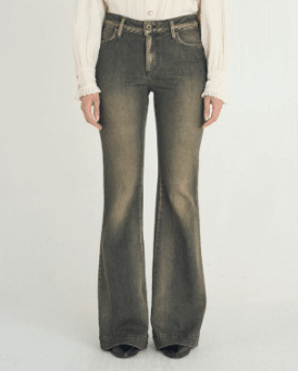 Lola Flare Jean in Antik Black - The Collective Park City