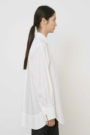 Long Crisp White Button Down - The Collective Park City