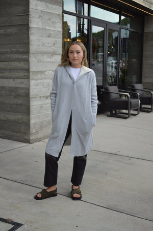 Long Hooded Cashmere Coat - The Collective Park City
