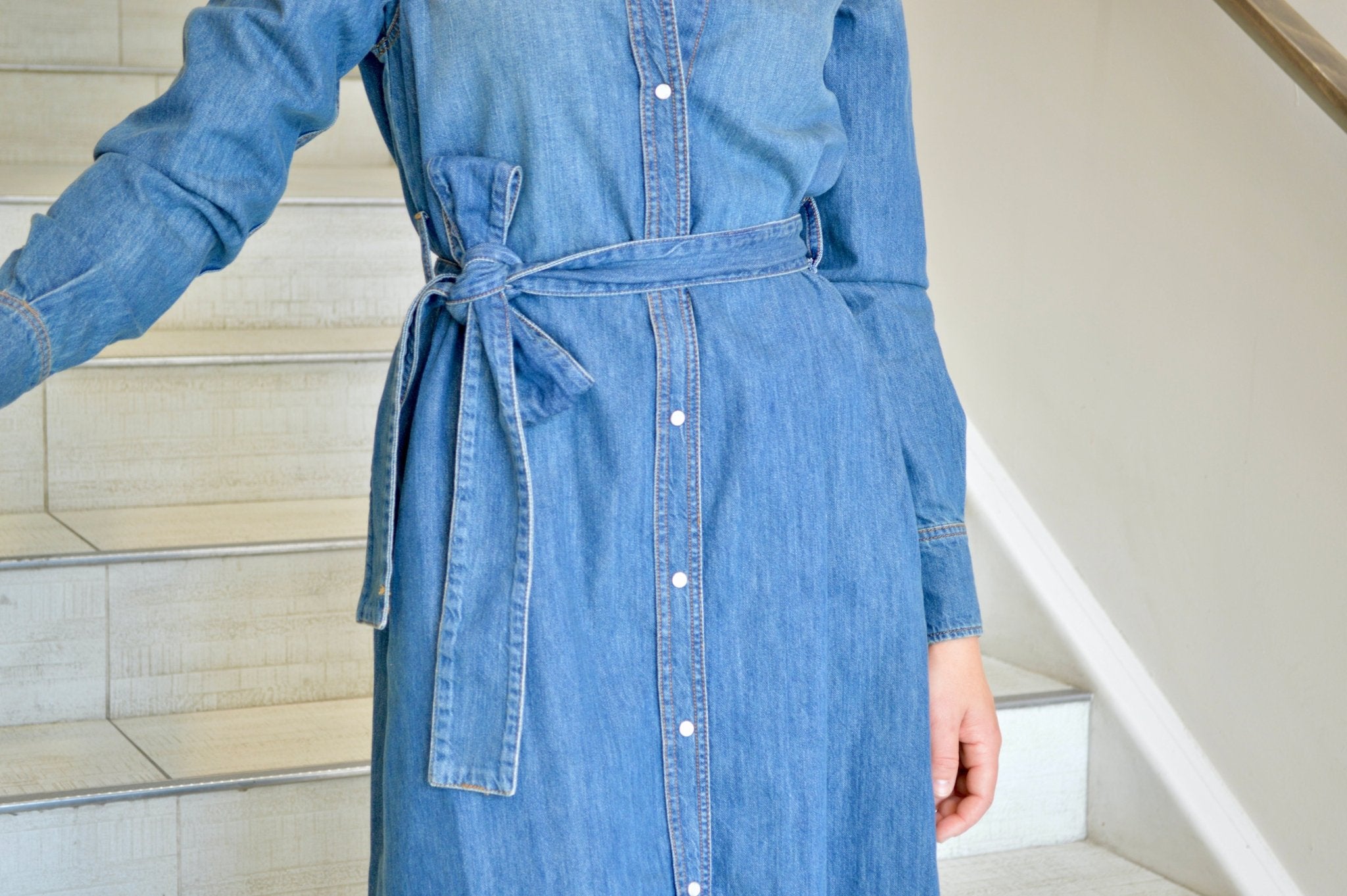 Maxi Denim Dress M Maxi Denim Dress M