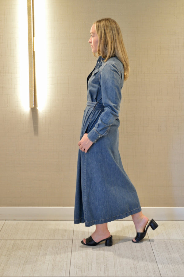 Maxi Denim Dress M Maxi Denim Dress M
