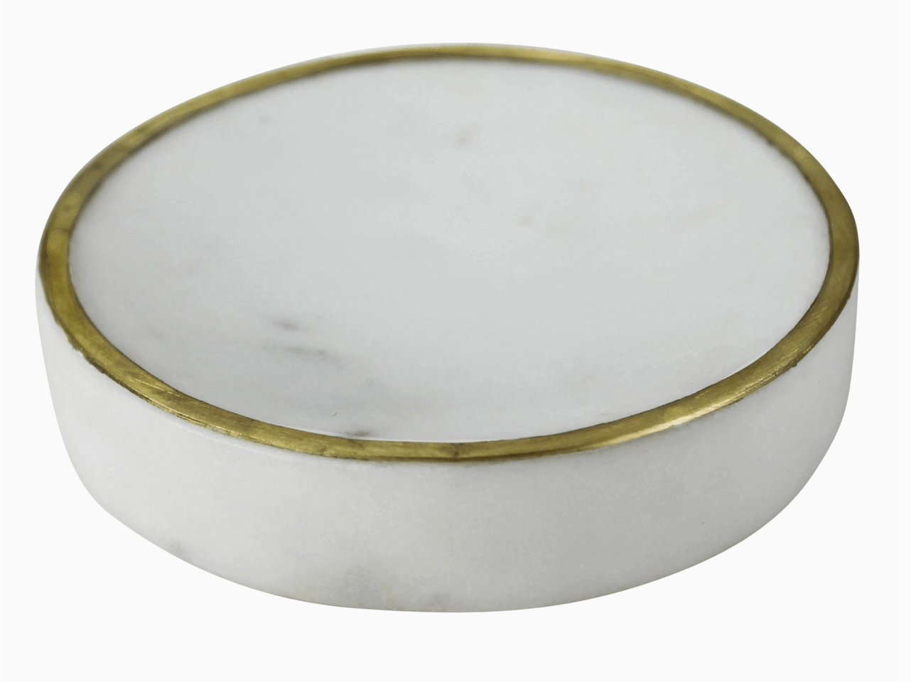 Loren Soap Dish - Marble & Brass - The Collective Park City
