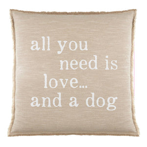 Love and A Dog Euro Pillow - The Collective Park City