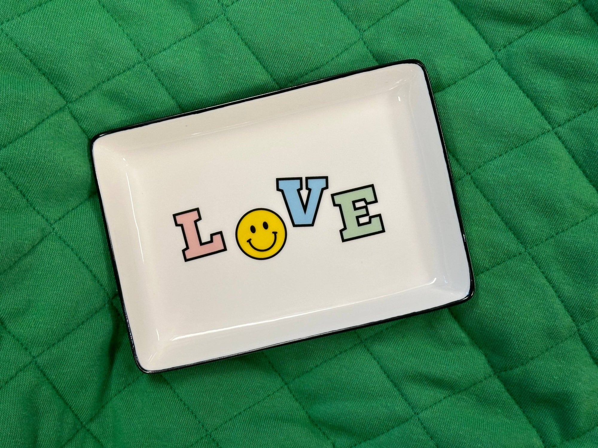 LOVE - Large Rectangle Trinket Tray - The Collective Park City