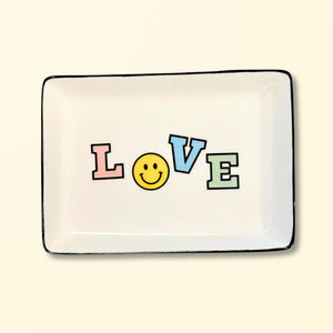 LOVE - Large Rectangle Trinket Tray - The Collective Park City