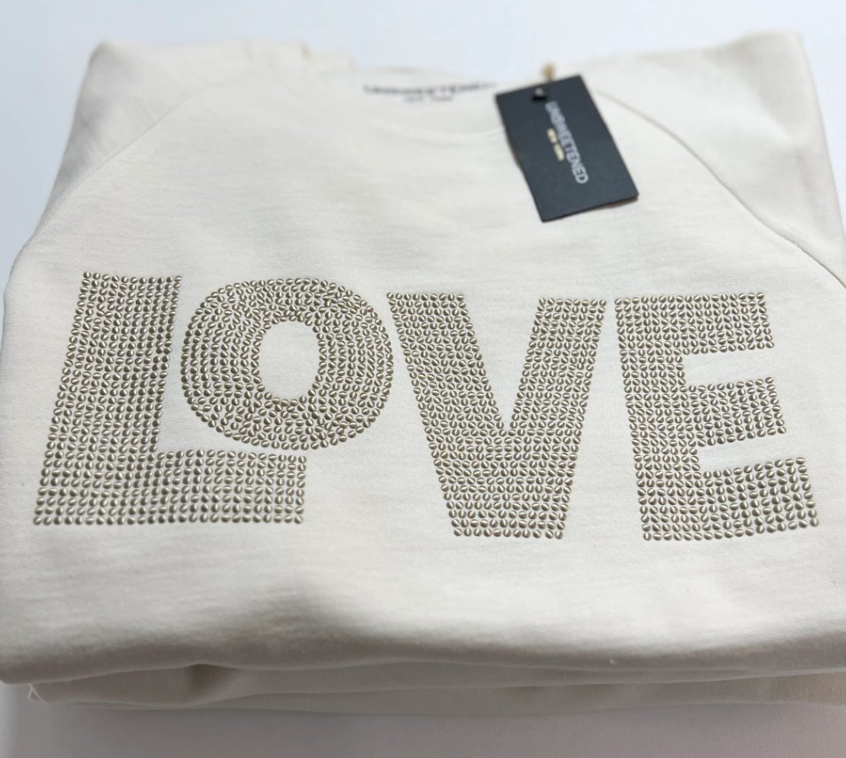 LOVE Oversized Sweatshirt Champagne - The Collective Park City