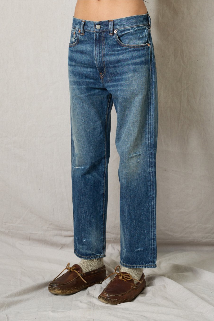 Lucy Boyfriend Jean - Eldon Wash with Rips - The Collective Park City