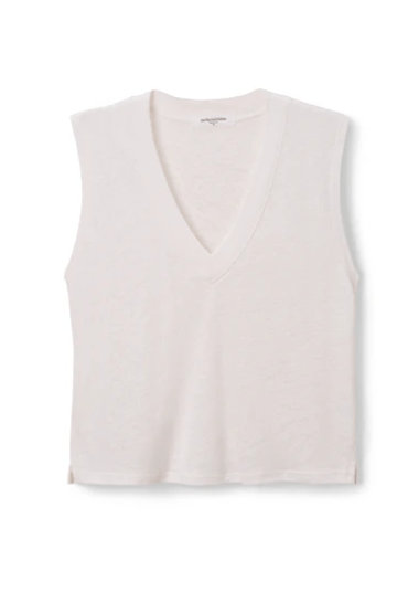 Lucy Linen Jersey V - Neck Tank - The Collective Park City