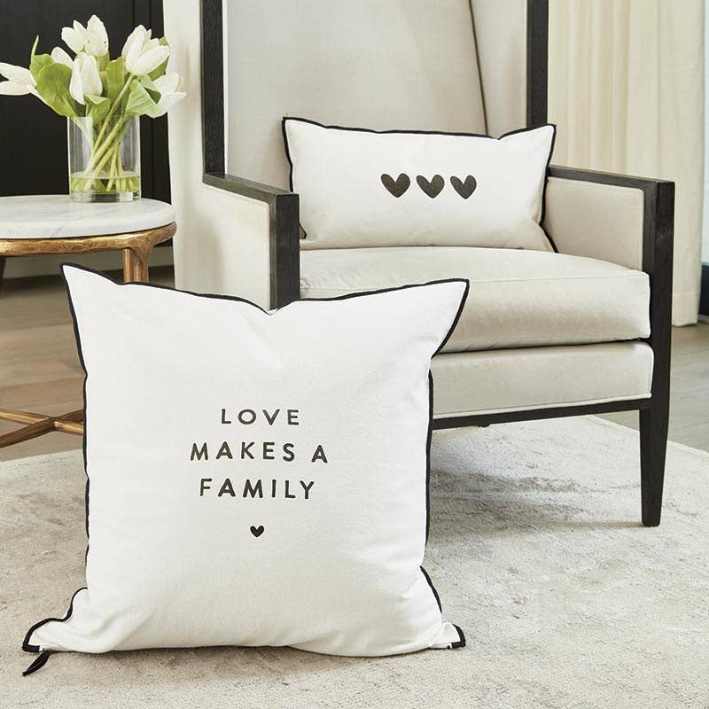 Lumbar Pillow - Hearts - The Collective Park City