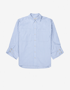 Lynne Pinstripe Button Down Top - The Collective Park City