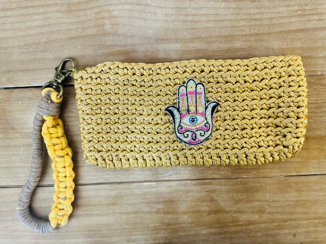 Made in Brazil - Hamsa Zip Pouch - The Collective Park City