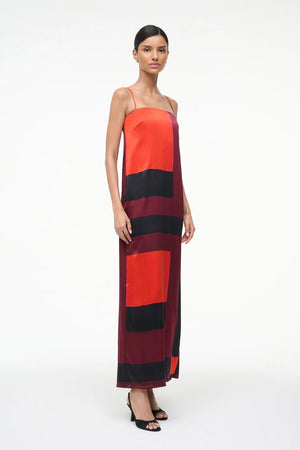Mae Silk Dress - Ruby Prism - The Collective Park City