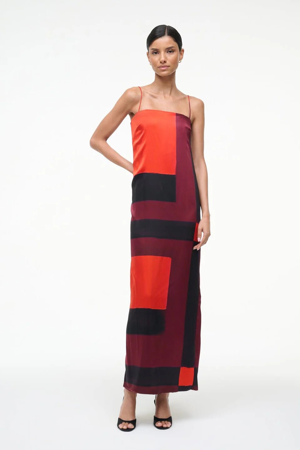 Mae Silk Dress - Ruby Prism - The Collective Park City