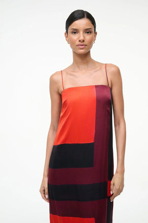 Mae Silk Dress - Ruby Prism - The Collective Park City