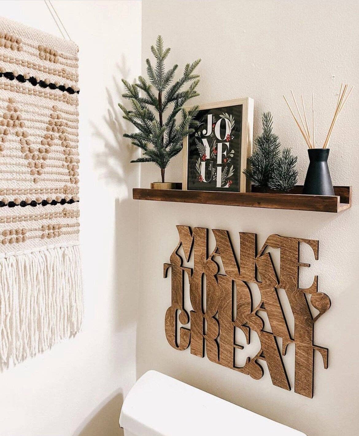 Make Today Great Large Wood Wall Art - The Collective Park City