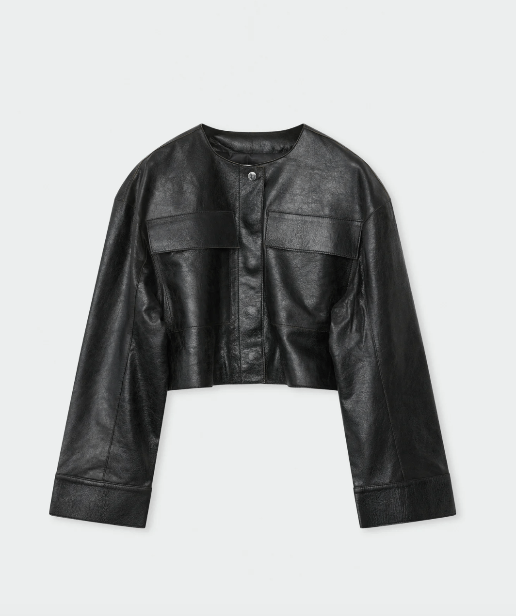 Malik Polished Leather Jacket - The Collective Park City