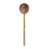 Mango Wood Spoon with Bamboo Wrapped Handle - The Collective Park City