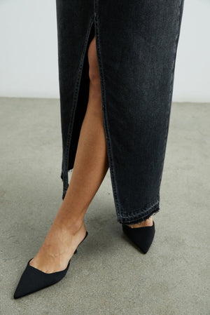 Manhattan Denim Maxi Skirt - The Collective Park City