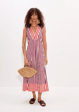 Mar Poplin Striped Dress - The Collective Park City